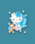 pic for Hello Kitty Blue Butterfly